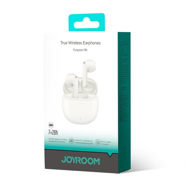 TWS Funpods Series JR-FB1 Bluetooth 5.3 trådløse hodetelefoner beige