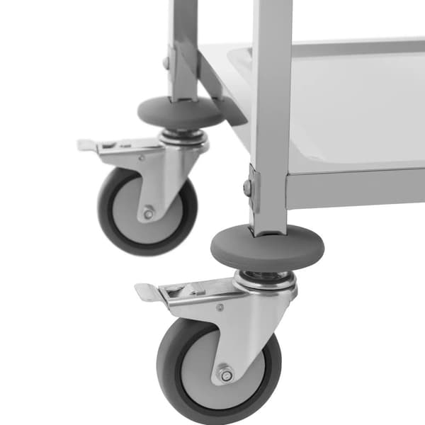 Catering servitørvogn for servering, 2 hyller, 95 x 50 cm, inntil 72 kg