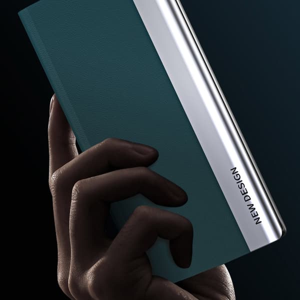 Etui med klap og stativ til Xiaomi Redmi Note 12 Pro+ Sleep Case Pro blå