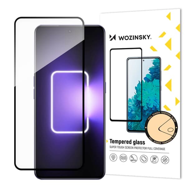 9H karkaistu lasi Realme GT Neo 5 / Realme GT3:n koko näytölle mustalla kehyksellä
