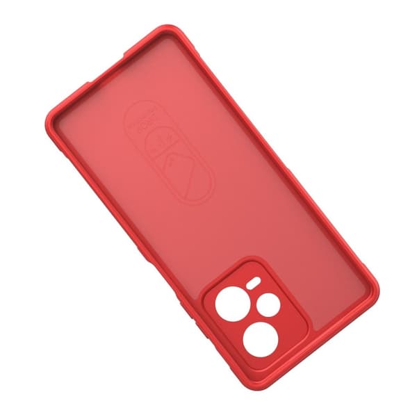 Flexibelt skal för Xiaomi Redmi Note 12 Pro+ Magic Shield-fodral, rött