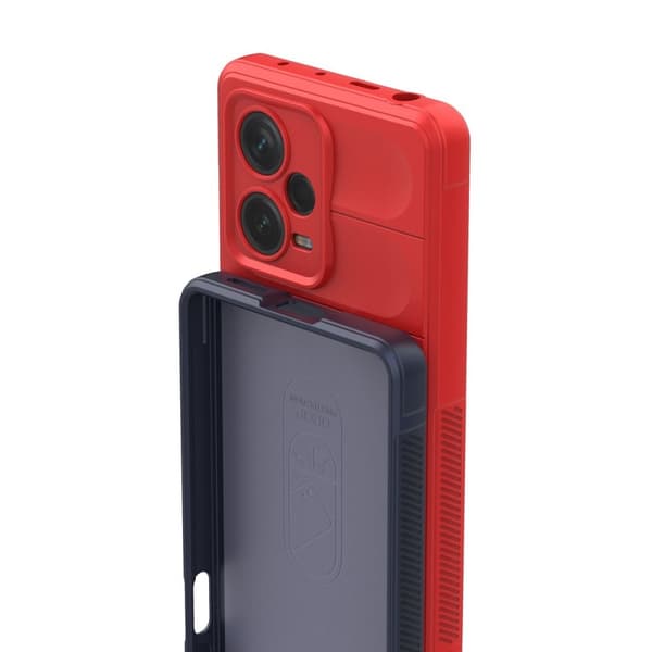 Flexibelt skal för Xiaomi Redmi Note 12 Pro+ Magic Shield-fodral, rött
