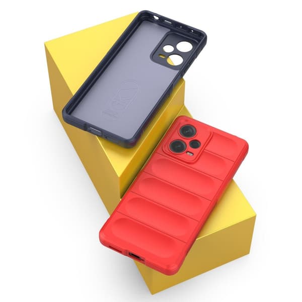 Flexibelt skal för Xiaomi Redmi Note 12 Pro+ Magic Shield-fodral, rött