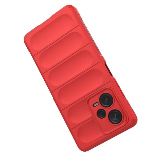 Flexibelt skal för Xiaomi Redmi Note 12 Pro+ Magic Shield-fodral, rött