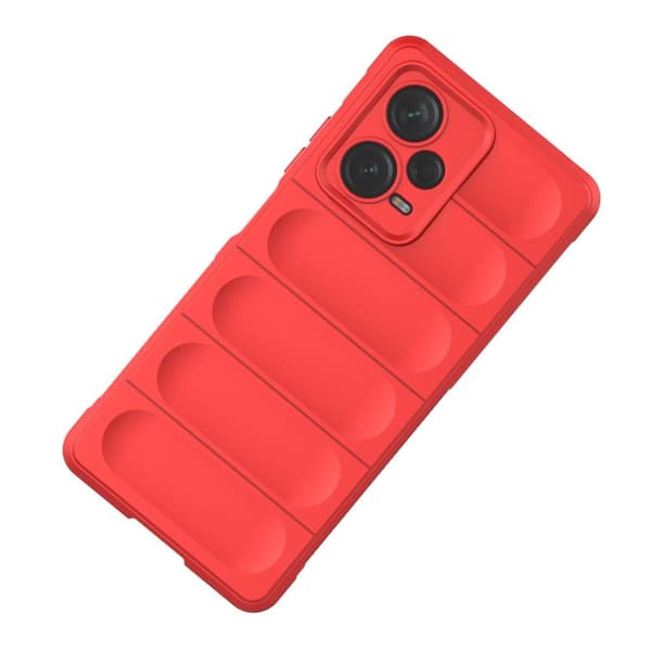 Flexibelt skal för Xiaomi Redmi Note 12 Pro+ Magic Shield-fodral, rött