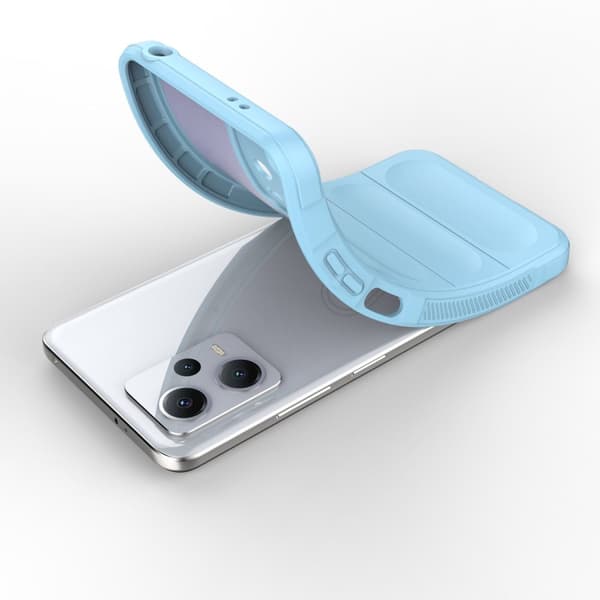 Flexibelt skydd för Xiaomi Redmi Note 12 5G / Poco X5 5G Magic Shield-fodral ljusblått