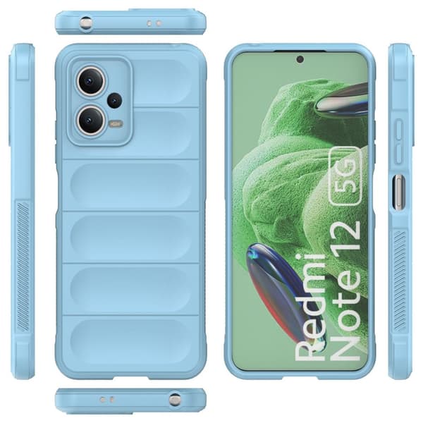 Flexibelt skydd för Xiaomi Redmi Note 12 5G / Poco X5 5G Magic Shield-fodral ljusblått