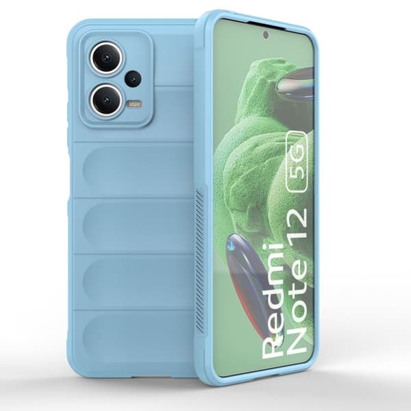 Flexibelt skydd för Xiaomi Redmi Note 12 5G / Poco X5 5G Magic Shield-fodral ljusblått