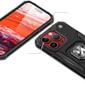 Miniatyrbillede 2 af 6: Pansret etui med fingerholder til iPhone 15 Pro Ring Armor rosa guld