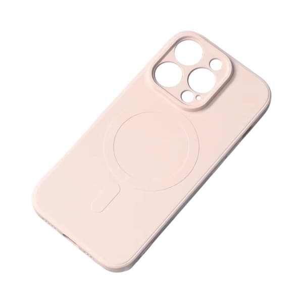 Silikonetui med MagSafe til iPhone 15 Silikonetui rosa