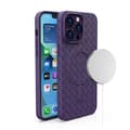 Miniatyrbilde 1 av 5: Flettet deksel til iPhone 15 med MagSafe Woven Case, lilla