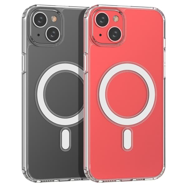 Fleksibelt gel cover til iPhone 15 Plus magnetisk med MagSafe gennemsigtig