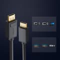 Miniatyrbilde 4 av 7: DisplayPort HDR 3D 4K-kabel 1m sort