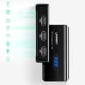 Miniatyrbilde 6 av 8: HUB Nettverksadapter USB-A - RJ45 10/100 Mbps / 3x USB 3.0 svart