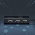 Miniatyrbilde 7 av 8: HUB Nettverksadapter USB-A - RJ45 10/100 Mbps / 3x USB 3.0 svart