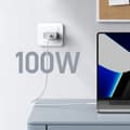 Miniatyrbilde 3 av 7: Flettet USB-C-kabel PD 100W 5A 480Mb/s 1m hvit
