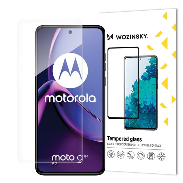 9H härdat glas för hela skärmen på Motorola Moto G84