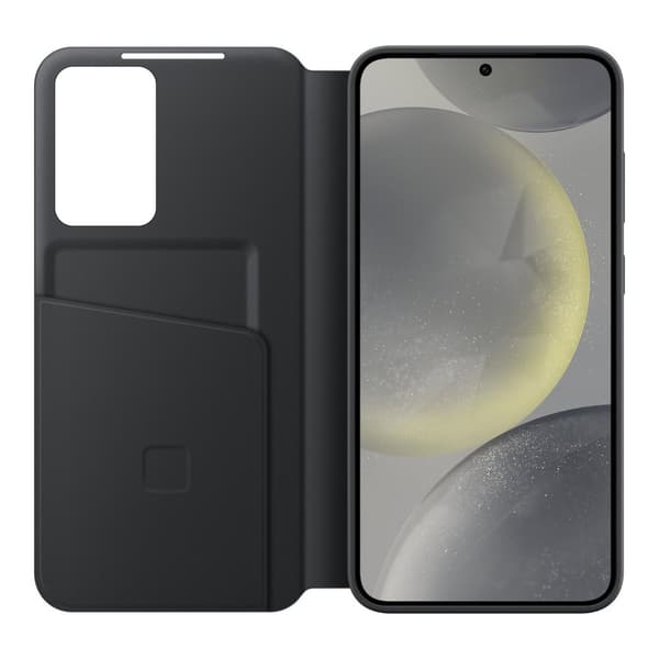 Originalfodral för Samsung Galaxy S24 kortficka Smart View Wallet svart