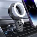 Miniatyrbillede 8 af 8: Magnetisk bilholder til iPhone med MagSafe til luftventil, sort