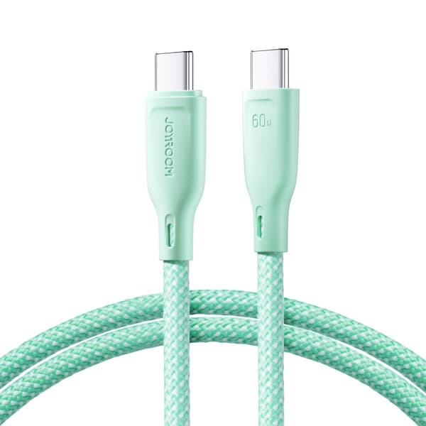 USB-C-kaapeli 60 W nopea siirto Multi-Color Series 1m vihreä