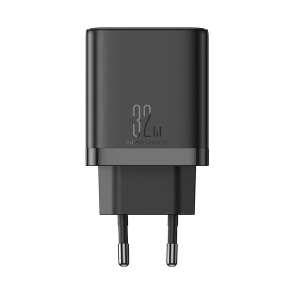 Hurtig netværksoplader 2x USB-C / 1x USB-A 32W sort