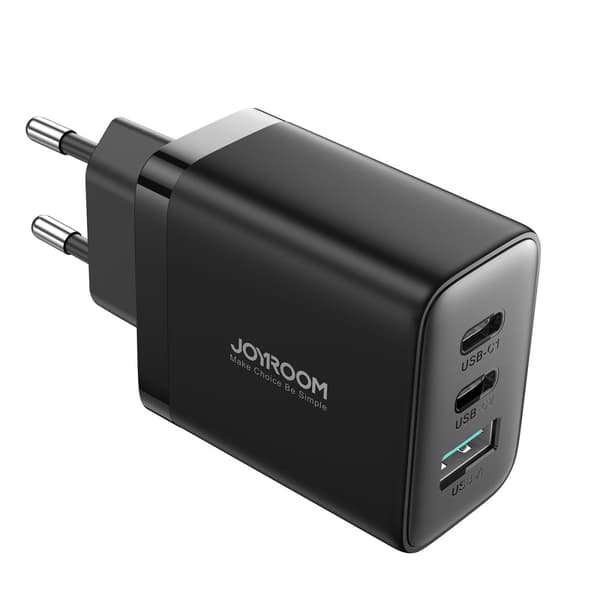 Hurtig netværksoplader 2x USB-C / 1x USB-A 32W sort