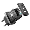 Miniatyrbillede 5 af 6: Hurtig netværksoplader 2x USB-C / 1x USB-A 32W sort