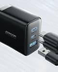 Miniatyrbillede 6 af 6: Hurtig netværksoplader 2x USB-C / 1x USB-A 32W sort