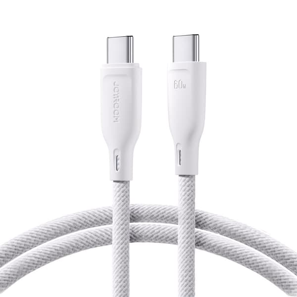 USB-C kabel 60W hurtig overførsel Multi-Color Series 1m hvid