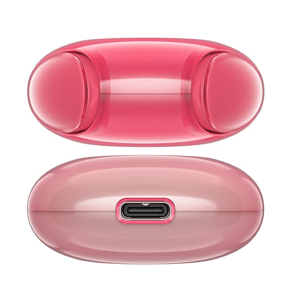 T9 Bluetooth 5.3 in-ear USB-C trådlösa hörlurar, röda