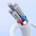 Miniatyrbilde 8 av 8: USB-C kabel 30W PD 480Mb/s Superior Series ll 1m hvit