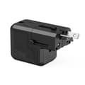 Miniatyrbilde 6 av 6: Universal USB-C reiselader USB-A PD 20W US EU UK AU Plugger Sort