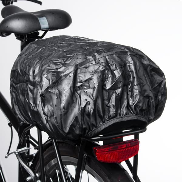 Sykkelbag med lommer og skulderreim 27L sort