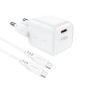 Miniatyrbillede 3 af 6: Mini PD 20W GaN oplader + USB-C kabel, hvid