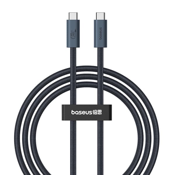 Kaapeli USB-C - USB-C 240W PD 8K 60Hz 40Gb/s 1m musta