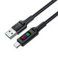 Miniatyrbilde 2 av 5: USB-A - USB-C kabel 60W med skjerm 1,2m svart