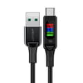 Miniatyrbilde 1 av 5: USB-A - USB-C kabel 60W med skjerm 1,2m svart