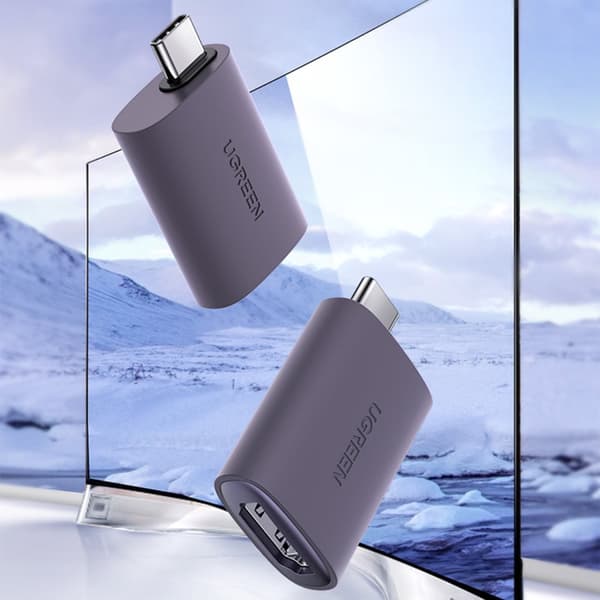 USB-C till HDMI 4K videoadapter grå