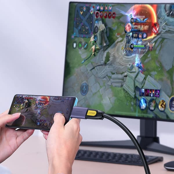 USB-C till HDMI 4K videoadapter grå
