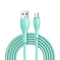 Miniatyrbild 1 av 4: Kabel USB-A - microUSB 3A med laddningsindikator 2m grön