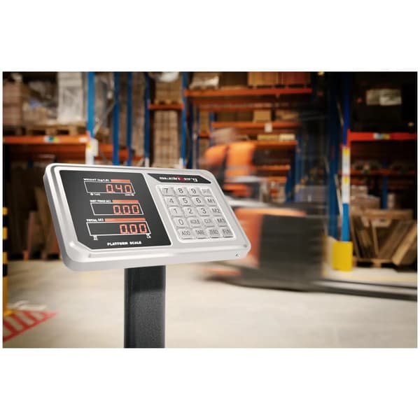 Lagerplattformvekt med LED-telling 45 x 60 cm 150 kg / 20 g
