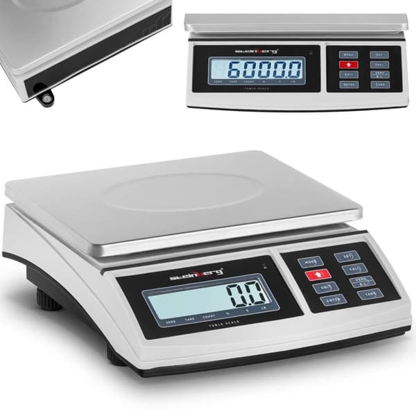 LCD pakke postvekt 21 x 27 cm 6 kg / 0,2 g