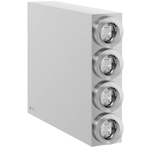 Dispensermater for engangskopper med 4 dispensere STÅL 81 - 89 mm