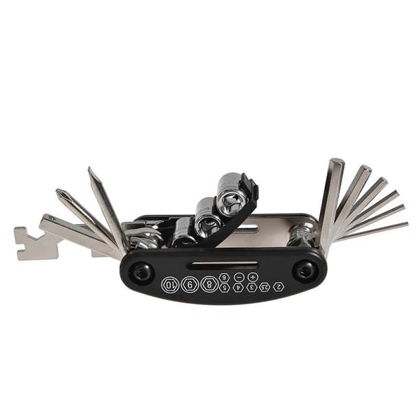16in1 MultiTool for sykkelreparasjon - svart
