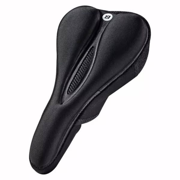 Gel sykkelsetetrekk med memory foam størrelse M - svart