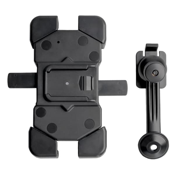 4.5-7.2 telefonholder for motorsykkel, 360 grader roterbar - svart