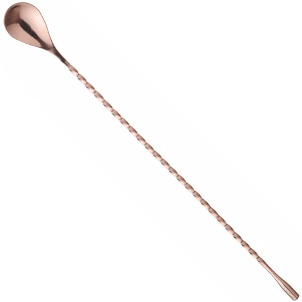 Bartenderskje for drinker og cocktailer, lang 385 x 35 mm - kobber