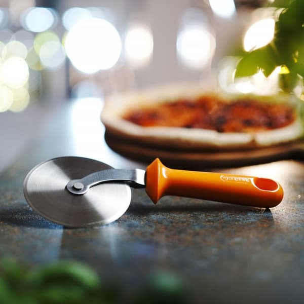 Radełko, kniv, pizzaskærehjul, dia. 97 x 240 mm - orange