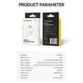 Miniatyrbilde 4 av 9: PD QC 3.0 vegglader 100-240V 20W USB-C USB-A hvit