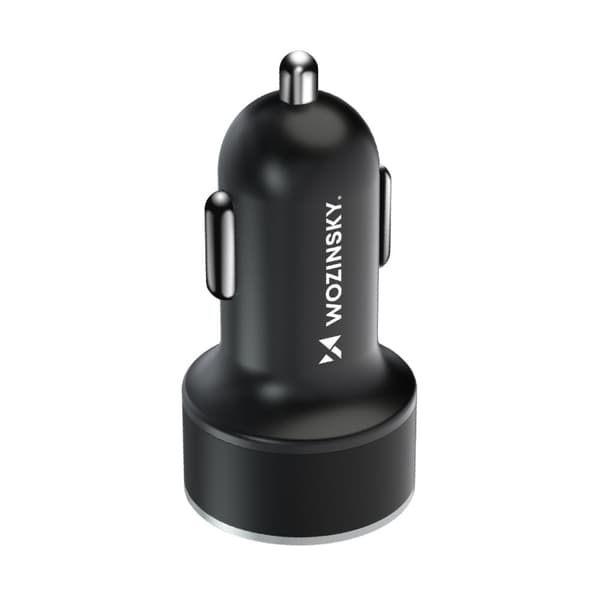 Biloplader til cigarettænder USB-C USB-A 36W, sort